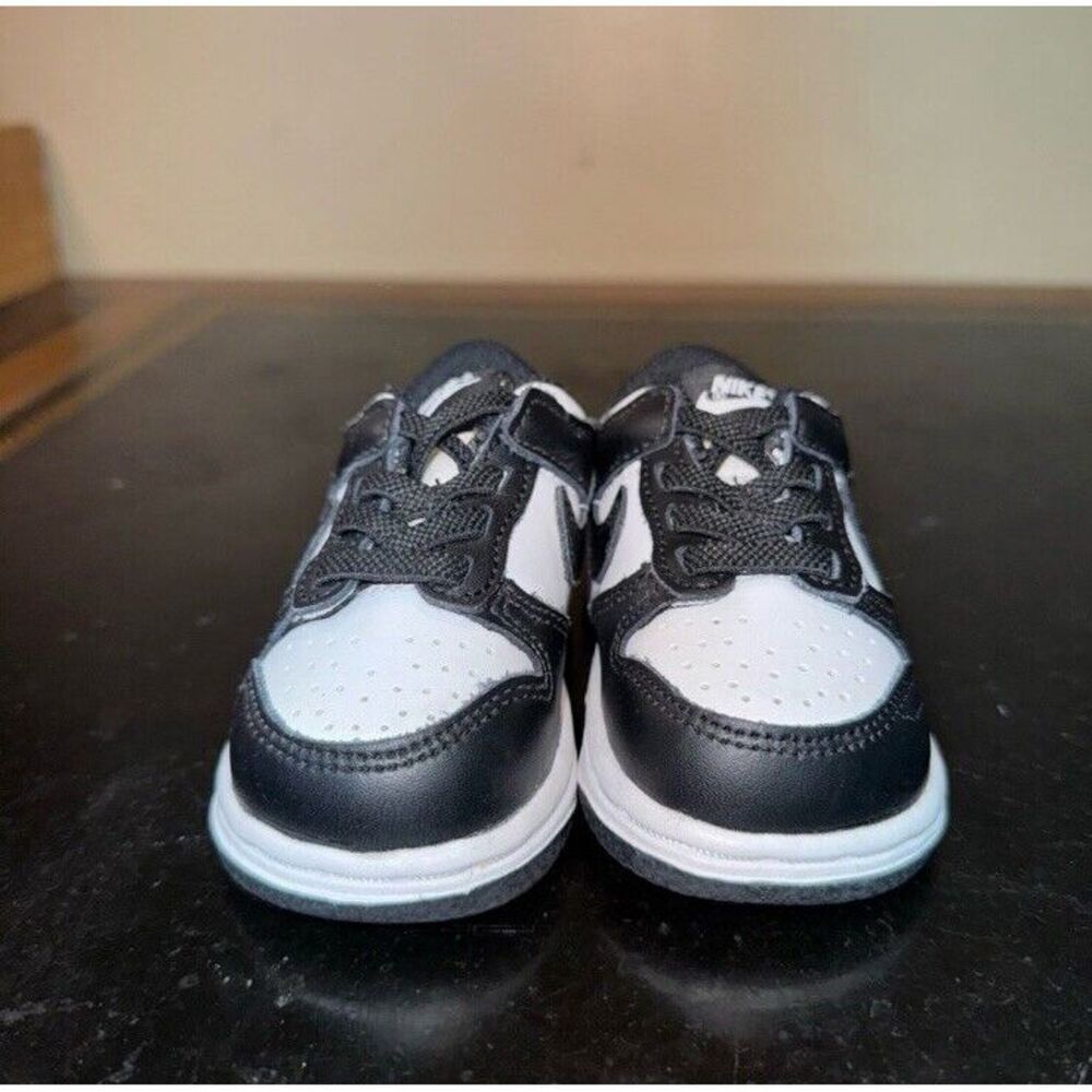 Nike Dunk Low Panda Black White CW1589-100 Td Toddler Baby Boy Size 4C - Picture 2 of 6